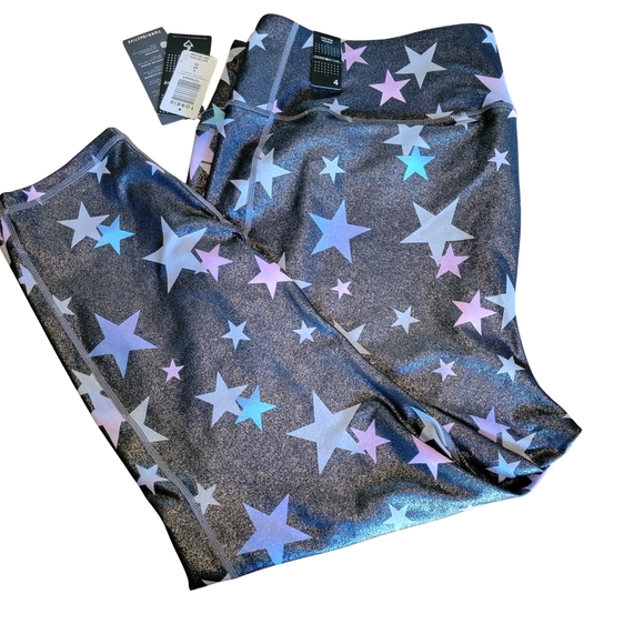 Torrid Performance Core Full Length Active Legging W Side Pockets Black Shimmer - Picture 3 of 13